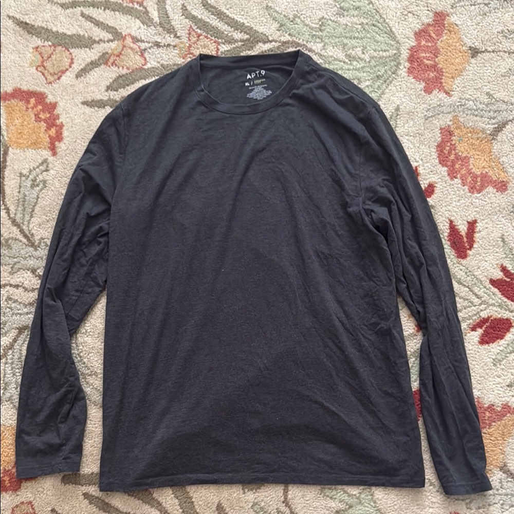 Men's Black Long Sleeve Shirt